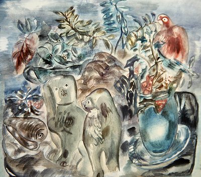 An Arrangement, c.1935 (acuarela sobre lápiz sobre papel) de Frances Hodgkins