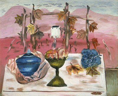 Atardecer, c.1923 (óleo sobre lienzo) de Frances Hodgkins