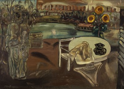 El jardín de Sabrina, c.1934 (óleo sobre lienzo) de Frances Hodgkins