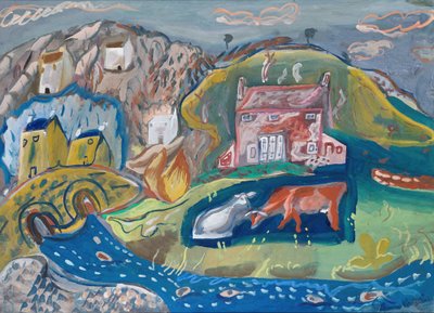 Solva, pueblo pesquero en Pembrokeshire de Frances Hodgkins