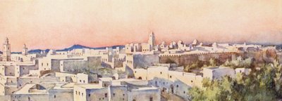 Atardecer, Kairuán (litografía en color) de Frances Nesbitt