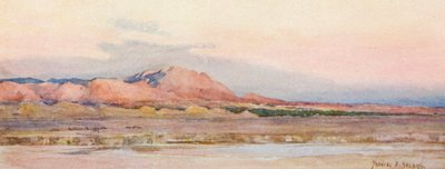 Atardecer en el Sáhara (litografía en color) de Frances Nesbitt