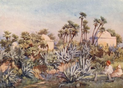 Koubba de Sidi Noumann, Bouzareah (litografía en color) de Frances Nesbitt