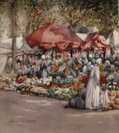Día de mercado, norte de Francia c.1910 de Frances Nesbitt