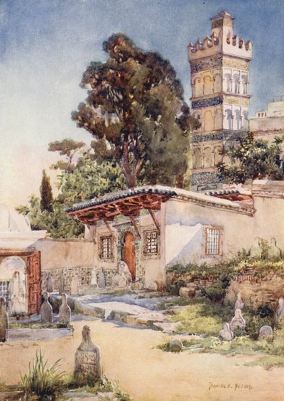 Mezquita de Sidi Abder Rahman, Argel (litografía en color) de Frances Nesbitt