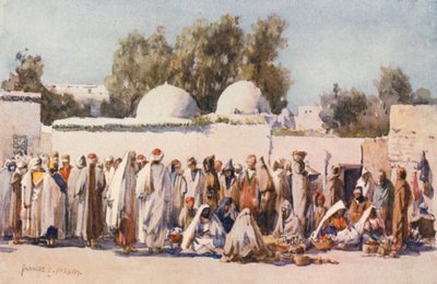 Feria de trapo (litografía en color) de Frances Nesbitt