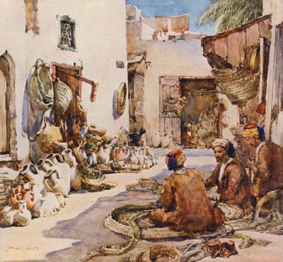 Los cesteros, Susa (litografía en color) de Frances Nesbitt