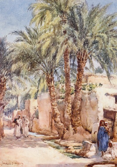 The Palm Village (litografía en color) de Frances Nesbitt