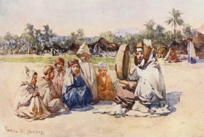 The Story-Teller (litografía en color) de Frances Nesbitt