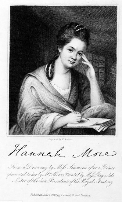 Hannah More, grabado por Edward Scriven, 1838 de Frances Reynolds