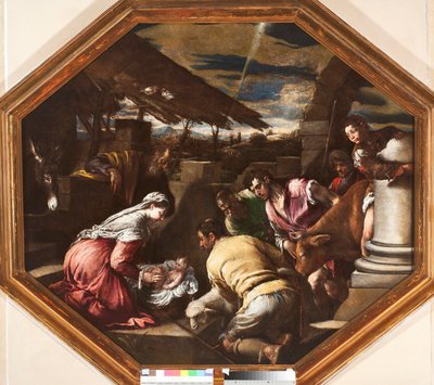 Adoración de los pastores de Francesco Bassano