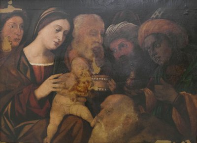 Adoración de los Reyes Magos, probablemente de Francesco Rizzo da Santacroce de Francesco (fl.1508 45) Rizzi da Santacroce