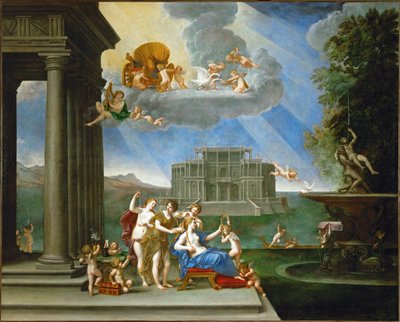 La toilette de Venus - Venus en su toilette ... de Francesco Albani