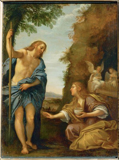 Cristo y la Magdalena ... de Francesco Albani
