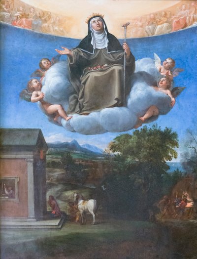 Santa Isabel en la gloria de Francesco Albani