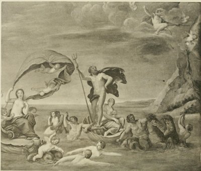 El reino marítimo, Neptuno y Anfitrite de Francesco Albani
