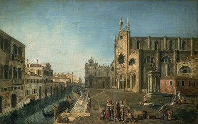 Vista de Venecia con la iglesia de Santi Giovanni e Paolo de Francesco Albotto