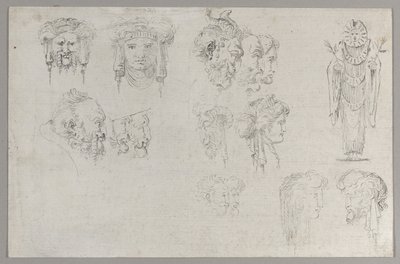 Estudios de cabezas de Francesco Algarotti