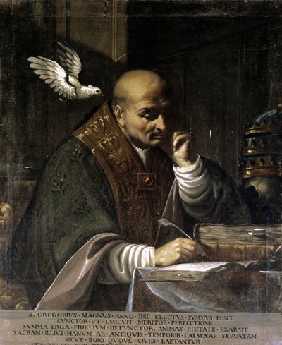GREGORIO I,Retrato. 1730-1751 (óleo sobre lienzo) de Francesco Andreini