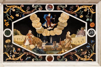 La Virgen de Monte Berico apareciendo a Vincenza Pasini, detalle de Francesco Antonio Corbarelli