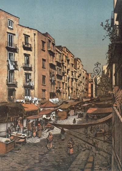 Strada Selleria al Pendino, en Nápoles de Francesco Aversano