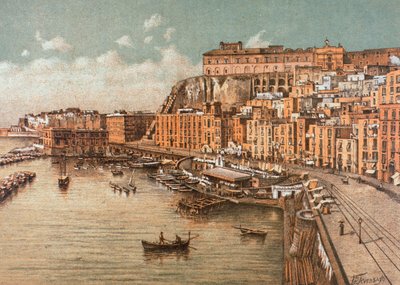 El distrito de Santa Lucía, en Nápoles de Francesco Aversano