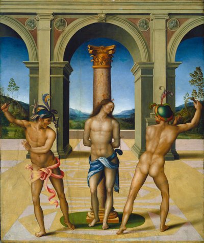 La flagelación de Cristo de Francesco Bacchiacca