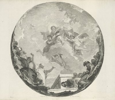 Asunción de María de Francesco Bartolozzi (attributed to)