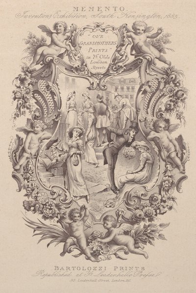 Anuncio de Memento, Exposición de Invenciones, South Kensington, 1885, ca. 1885 de Francesco Bartolozzi