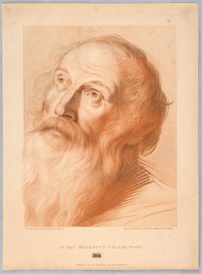 Cabeza de un anciano de Francesco Bartolozzi
