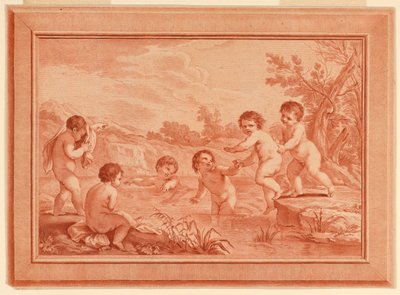 Niños jugando de Francesco Bartolozzi