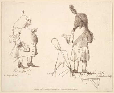 Caricaturas de Lord Melcombe y Lord Winchelsea, 22 de diciembre de 1781 de Francesco Bartolozzi