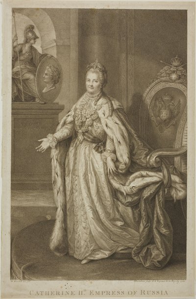 Catalina II, Emperatriz de Rusia de Francesco Bartolozzi