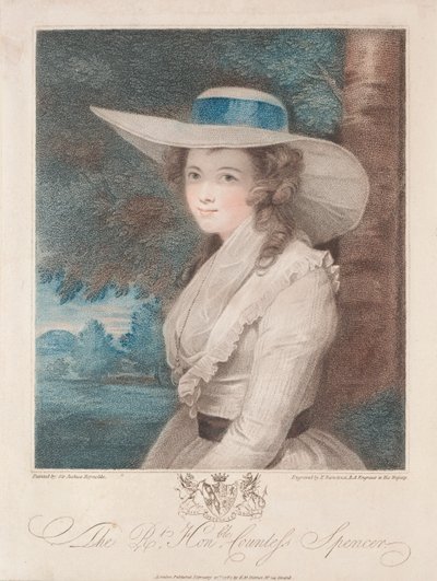 Condesa Spencer, 1787 de Francesco Bartolozzi