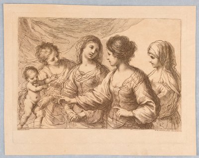 Cuatro mujeres con un niño de Francesco Bartolozzi
