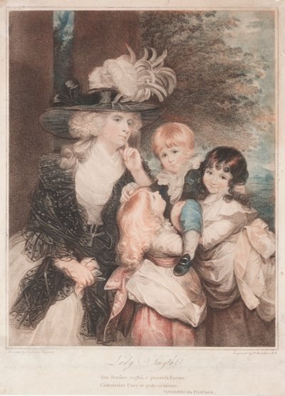 Lady Smith y sus hijos, 1789 de Francesco Bartolozzi