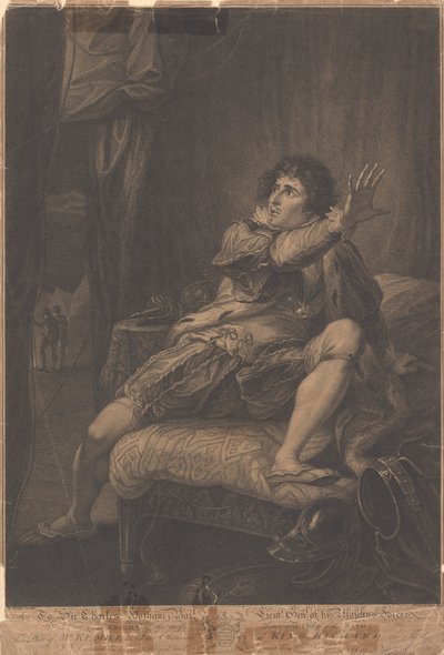 El Sr. Kemble en el personaje del Rey Ricardo III - "Ricardo III", Acto V, Escena V de Francesco Bartolozzi