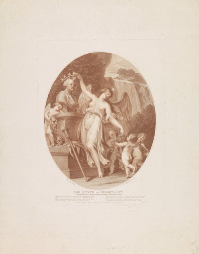 Ninfa de la inmortalidad La ninfa de la inmortalidad (título sobre el objeto) Shakespeare (título de la serie) de Francesco Bartolozzi