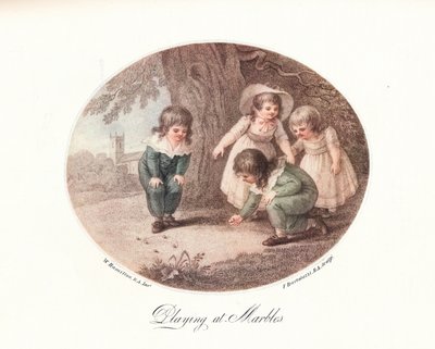 Jugando a las canicas, 1906 de Francesco Bartolozzi