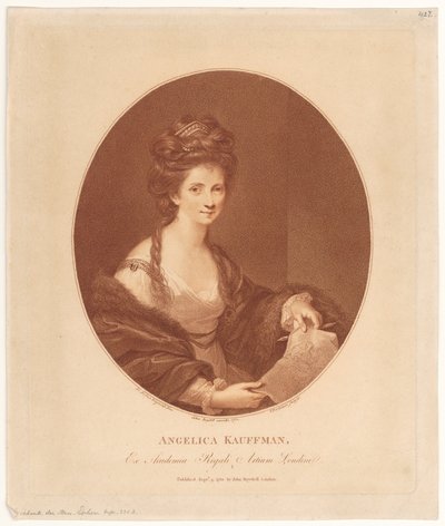 Retrato de Angelika Kauffmann de Francesco Bartolozzi