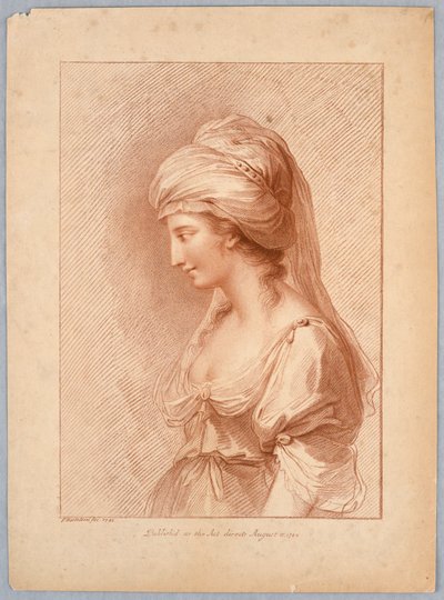 Retrato de una dama (La hija griega) de Francesco Bartolozzi