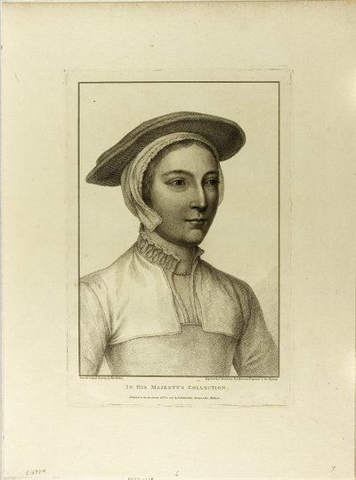 Retrato de una mujer joven de Francesco Bartolozzi