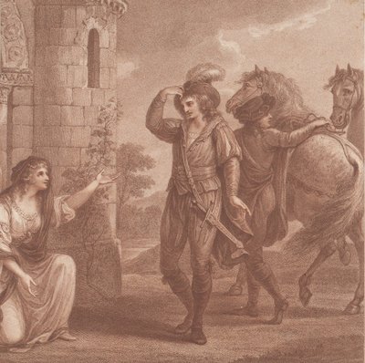 Príncipe Edmundo, apodado Ironside y Algitha de Francesco Bartolozzi