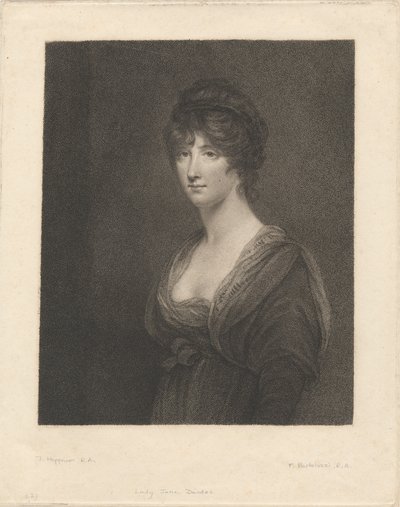 La Muy Honorable Lady Jane Dundas de Francesco Bartolozzi