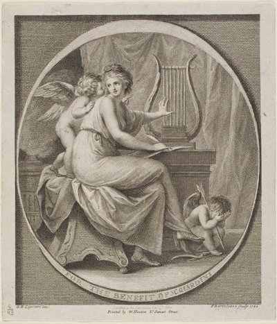 Entrada para el beneficio de M. Gardini de Francesco Bartolozzi