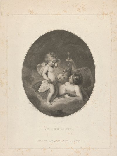 Venus Childing Cupido de Francesco Bartolozzi