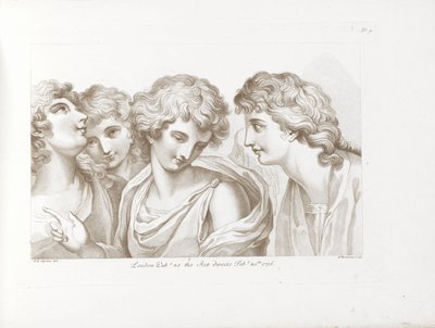 cuatro angeles Principios del dibujo de Cipriani (título de la serie) Rudimentos de dibujo de Cipriani (título de la serie) de Francesco Bartolozzi