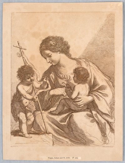 Virgen, niño y San Juan de Francesco Bartolozzi
