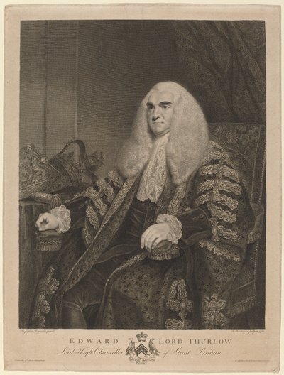Edward, Lord Thurlow de Francesco Bartolozzi after Sir Joshua Reynolds