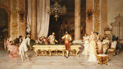 Un juego de billar de Francesco Beda